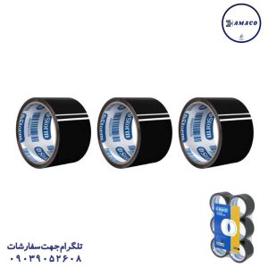 عکس چسب پهن چسب پهن 50 یارد مشکی استورم