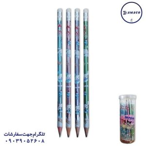 عکس مداد مداد مشکی 48 عددی طرح کرومی کد H56 ام کیو