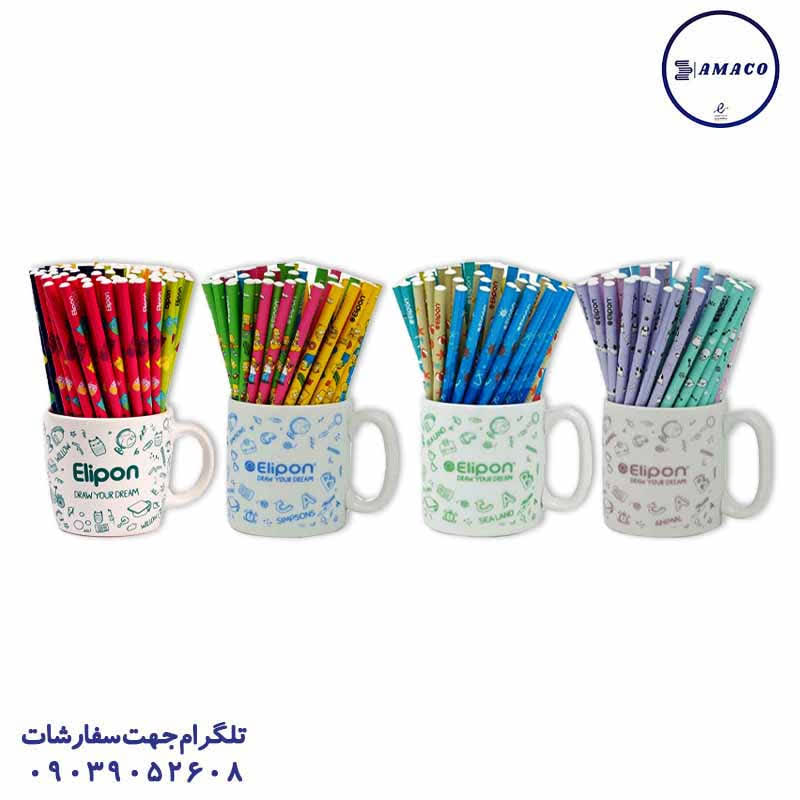 خرید مداد مشکی رگلام 2 قراصی الیپون عکس مداد مداد مشکی رگلام 2 قراصی الیپون