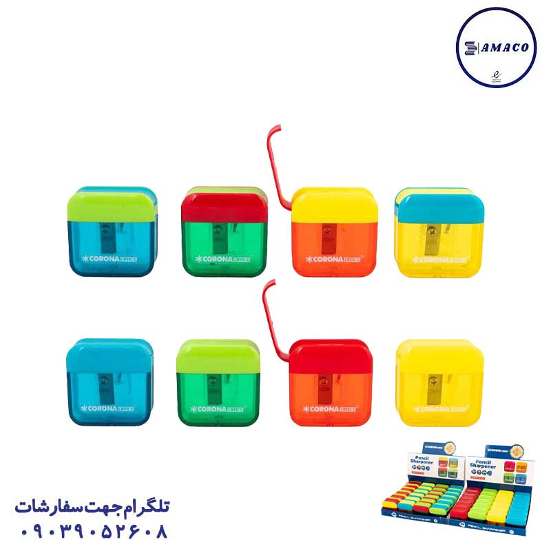 خرید تراش مخزن دار کد 1010 (1728) کرونا عکس مداد تراش تراش مخزن دار کد 1010 (1728) کرونا