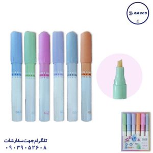 عکس چسب ماتیکی 6B چسب ماژیکی 6 رنگ کوچک کد 650