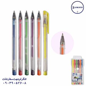 عکس روان نویس روان نویس ژله ای فسفری 6 عددی 009