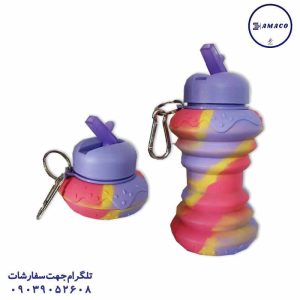 عکس ظرف غذا قمقمه لیوان قمقمه سیلیکونی (ج)