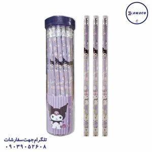 عکس مداد مداد مشکی کرومی 30 عددی