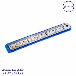 عکس لوازم ریاضی خط کش 15 سانت فلزی (20)