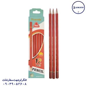 عکس مداد مداد قرمز 3 گوش 1101 ونیدس
