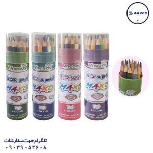 عکس مدادرنگی مداد رنگی 24 استوانه ونیدس
