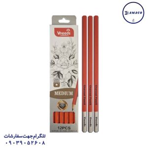 عکس پالت و قلم مو مداد کنته مدیوم 2102 ونیدس