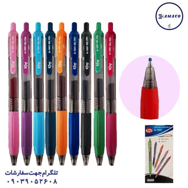 عکس روان نویس روان نویس 10 رنگ کد 1031 کینگ