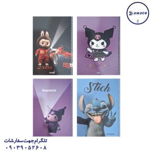 عکس دفتر دفتر 100 خطی طلقی فانتزی کد 222/225 وتوس