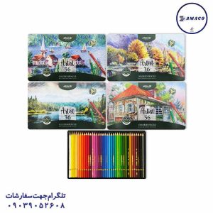 عکس مدادرنگی مداد رنگی 36 فلز آرتیست کد 3903 آریا