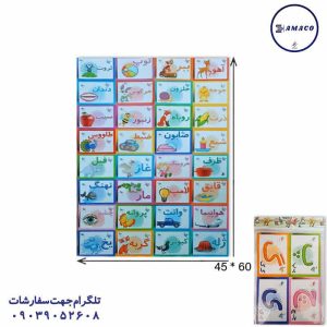 عکس لوازم کمک آموزشی فلش کارت الفبا پرفراژی