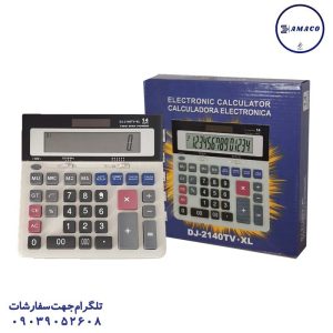 عکس ماشین حساب ماشین حساب کد DR 2140 TW جعبه سفید