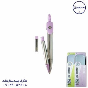 عکس لوازم ریاضی پرگار اتودی جعبه فلزی کد 6207 شانلی