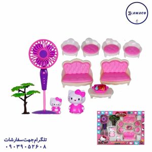 عکس اسباب بازی های دخترانه سرویس مبل جعبه ای کد 127 دورا