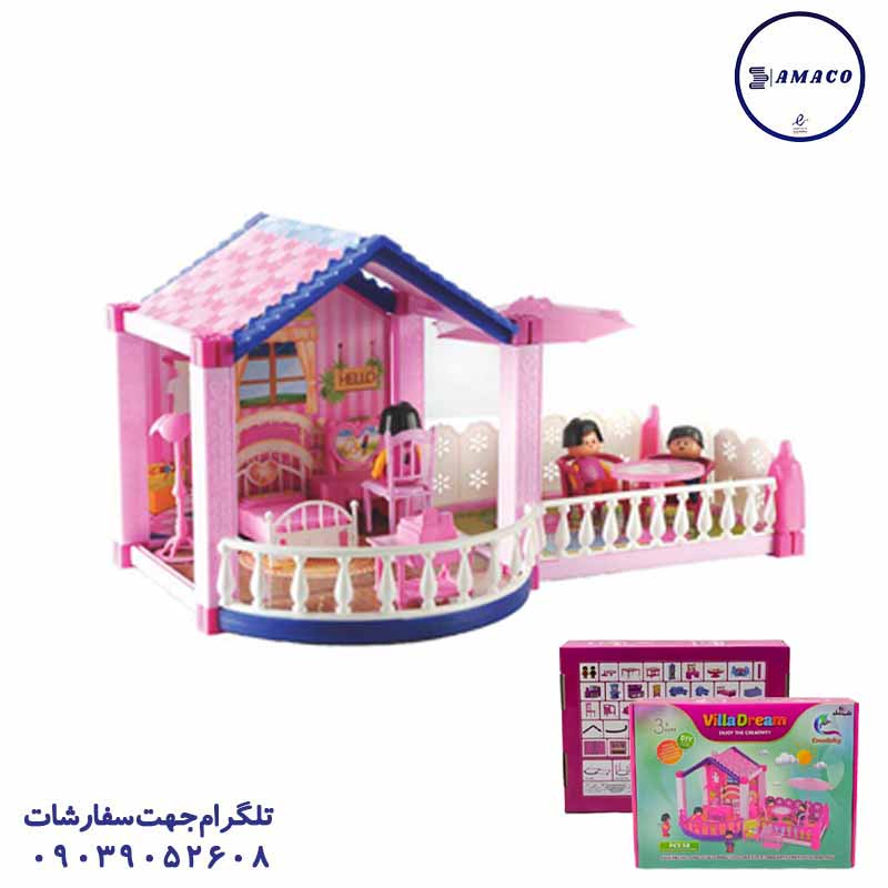 خرید کلبه رویایی 58 قطعه عکس اسباب بازی های دخترانه کلبه رویایی 58 قطعه