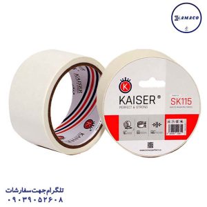 عکس چسب نواری چسب کاغذی 5 سانت 16 یارد کد 115 کایزر