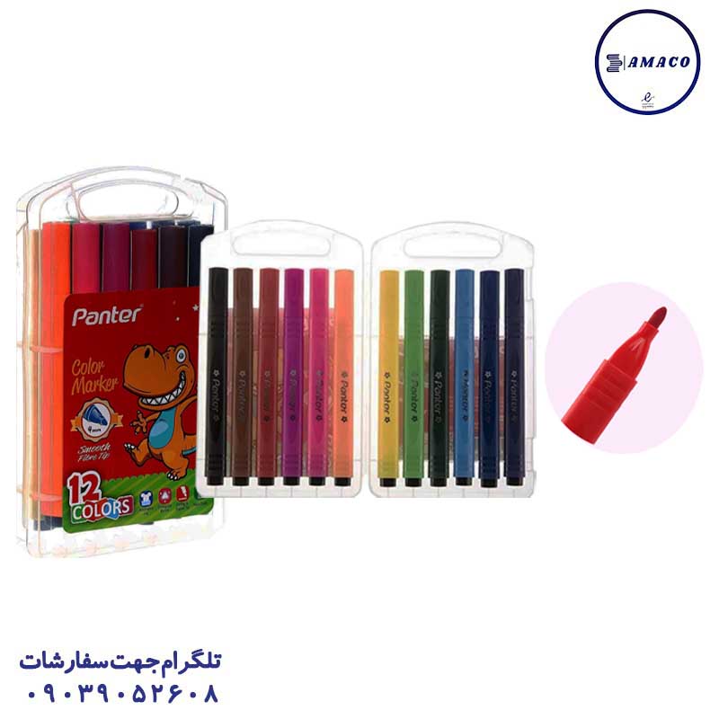 خرید ماژیک نقاشی 12 رنگ پنتر عکس ماژیک ماژیک نقاشی 12 رنگ پنتر