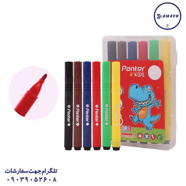 عکس ماژیک ماژیک نقاشی 6 رنگ پنتر