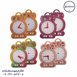 عکس لوازم کمک آموزشی ساعت آموزشی وایت بردی فانتزی بزرگ شایان