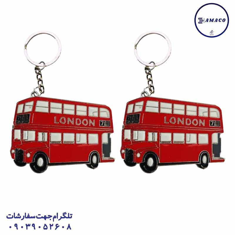 خرید جاسوییچی اتوبوس فلزی عکس تحریر فانتزی جاسوییچی اتوبوس فلزی