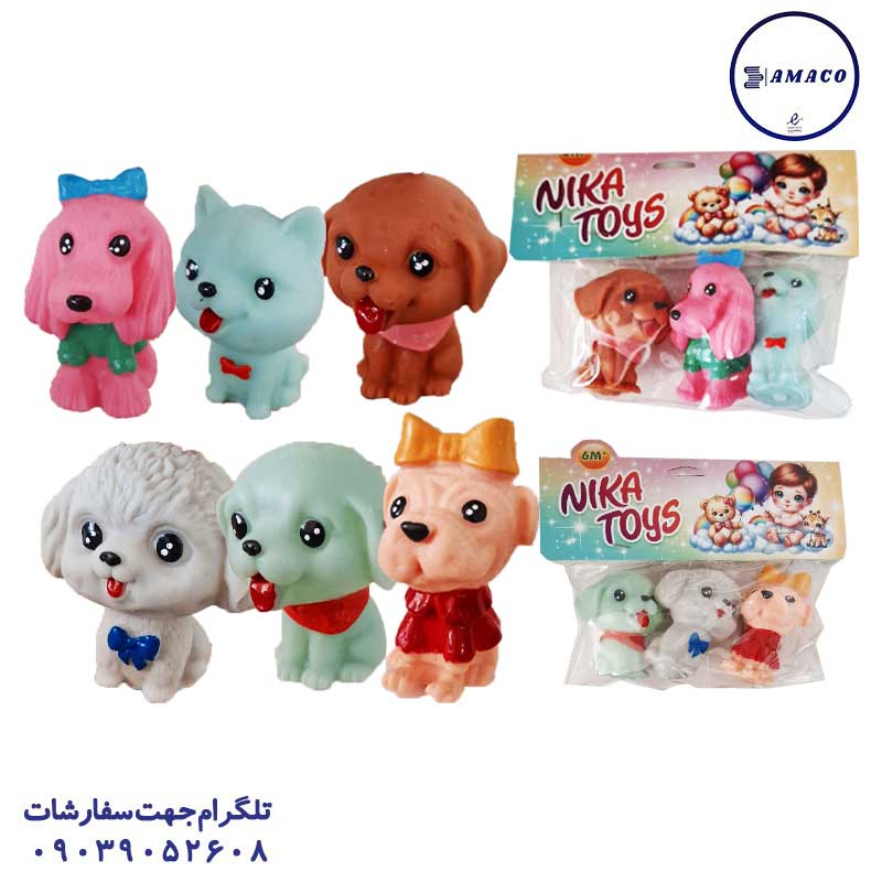 عکس اسباب بازی های عمومی تاتی حیوانات 3 عددی لاکچری