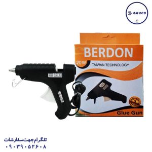 عکس چسب حرارتی تفنگ حرارتی کوچک20 وات کلیددار جعبه ای 353 بردون