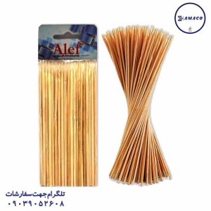 عکس لوازم کمک آموزشی سیخ چوبی ساده 20 سانت (36) الف