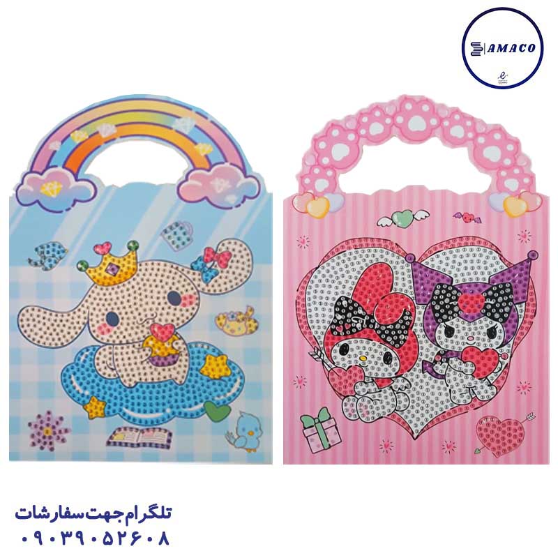 خرید نقاشی الماسی دسته دار طرح کرومی کد 117 عکس تحریر فانتزی نقاشی الماسی دسته دار طرح کرومی کد 117