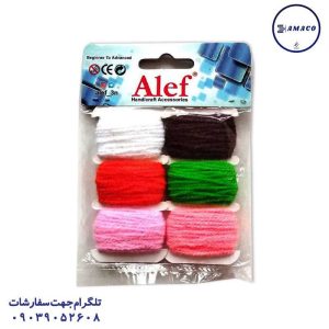 عکس لوازم کمک آموزشی کاموا 6 رنگ کارتی (24) الف