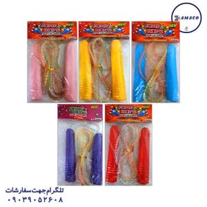 عکس اسباب بازی های عمومی طناب ورزشی با طناب 7 رنگ