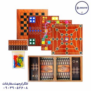 عکس اسباب بازی های عمومی 6 بازی چوبی ارمغان