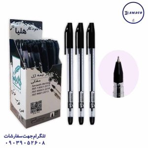 عکس نوشت افزار خودکار مشکی نوک 1 هلیا