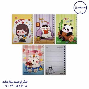 عکس دفترچه یادداشت A6 سری هپی کد 227 پیتیکو