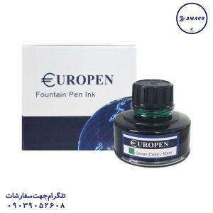 عکس نوشت افزار جوهر خودنویس سبز یوروپن