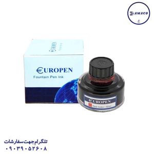 عکس نوشت افزار جوهر خودنویس قرمز یوروپن