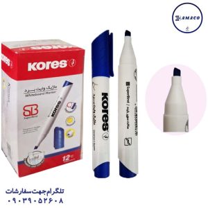 عکس نوشت افزار ماژیک وایت برد آبی سر تخت کورس