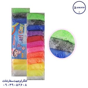 عکس تحریر فانتزی خمیر کلی 12 رنگ دونه برفی