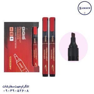 عکس نوشت افزار ماژیک معمولی قرمز سر تخت جیجیس