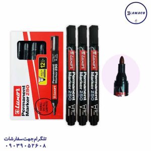 عکس نوشت افزار ماژیک معمولی مشکی سر گرد لاکسر