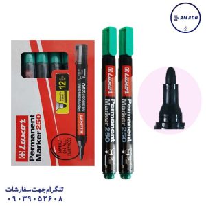 عکس نوشت افزار ماژیک معمولی سبز سر گرد لاکسر