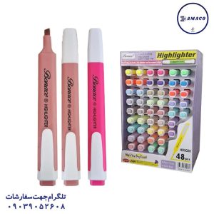 عکس نوشت افزار ماژیک فسفری مینی استندی کد 5028 (48)