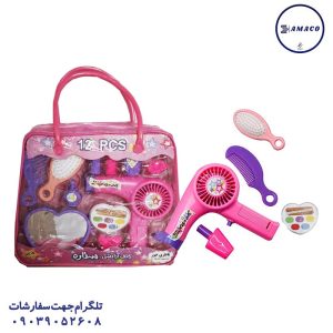 عکس اسباب بازی های دخترانه ست آرایشی کیفی باطریخور متوسط کد 8878