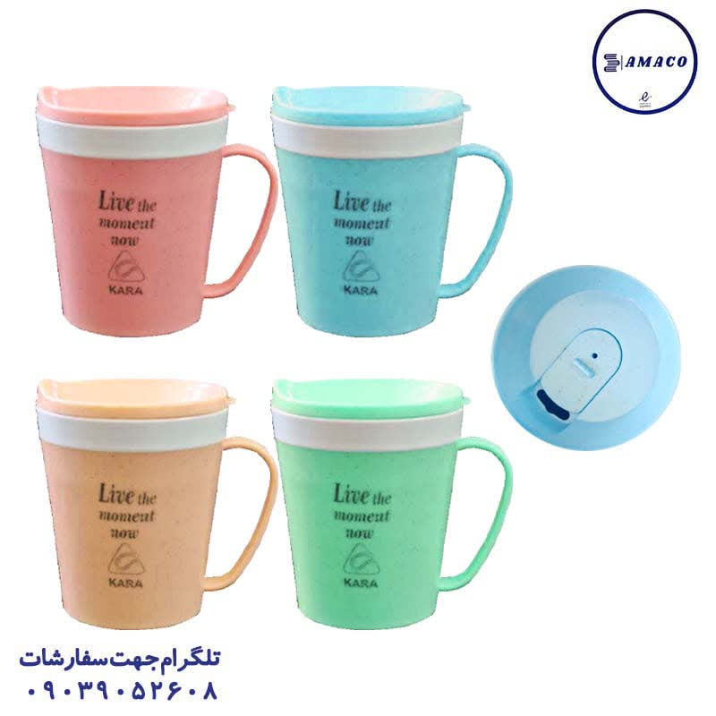 خرید لیوان 2 جداره طرح ماگ کارا عکس ظرف غذا قمقمه لیوان لیوان 2 جداره طرح ماگ کارا