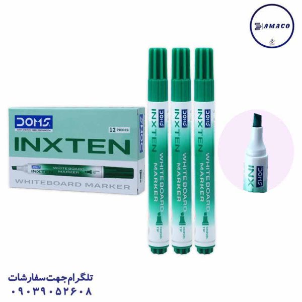 عکس نوشت افزار ماژیک وایت برد سبز سر تخت دامس