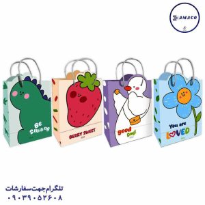 عکس لوازم جشن ساک کادویی فانتزی دسته دار کد 8004 پیتیکو