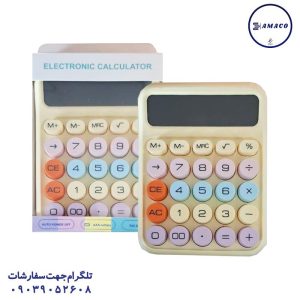 عکس ملزومات اداری ماشین حساب پاستلی کد 8160