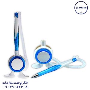 عکس نوشت افزار خودکار پایه دار رومیزی چسبی