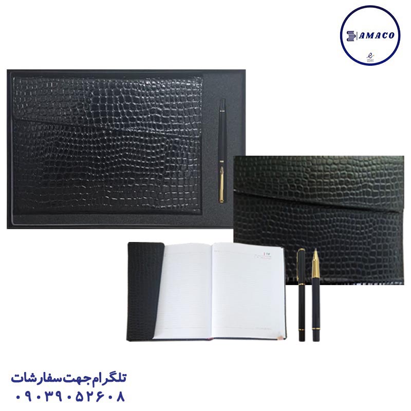 عکس ملزومات اداری ست مدیریتی 2 تکه کد 6328 فدک
