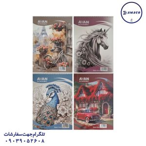 عکس لوازم هنری دفتر طراحی 50 برگ A4 آوان
